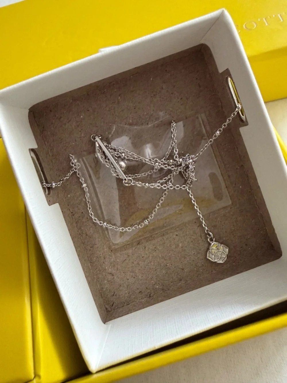 KENDRA SCOTT Elisa Gold Mother of Pearl Necklace Gift Set of 2, NIB